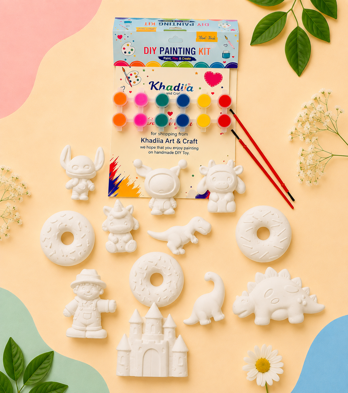 DIY 12 Piece Painting Kit Creative Art Set for Kids