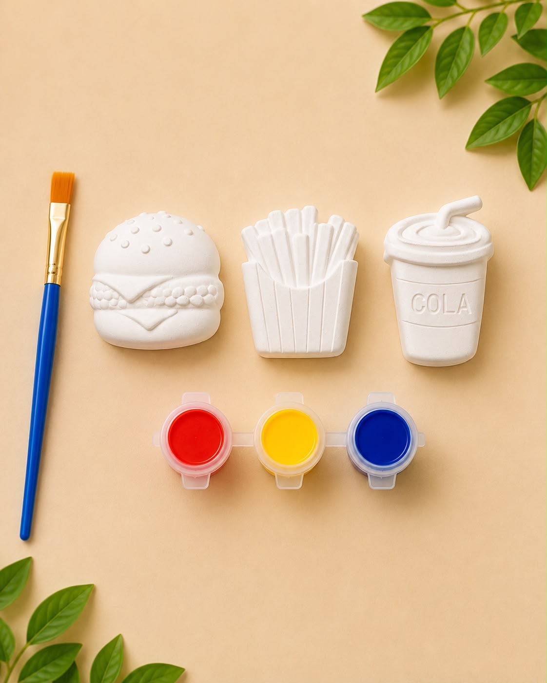 DIY Kids Burger - Cola Painting Kit