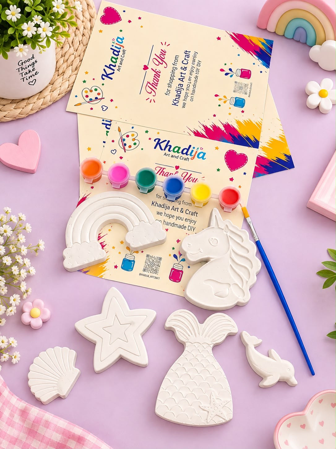 Kids Unicorn theme painting kit