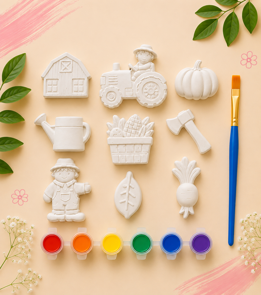 Farmhouse Adventure DIY Painting Kit (09 Piece Set)