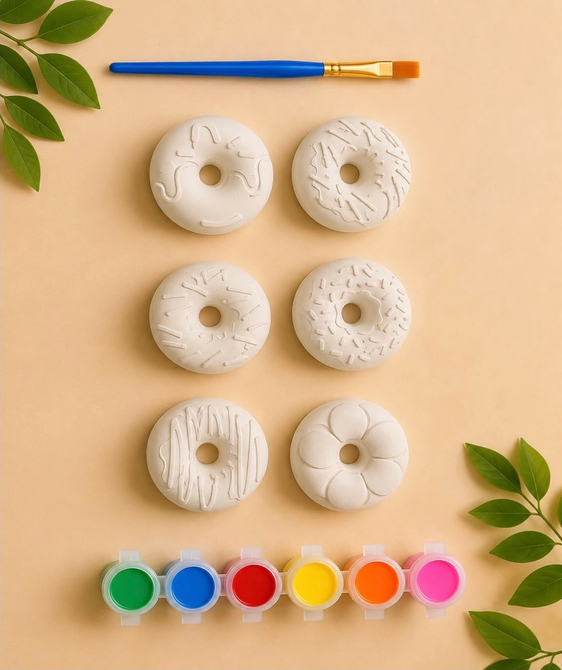 Set of 6 x Donuts DIY Painting Kit